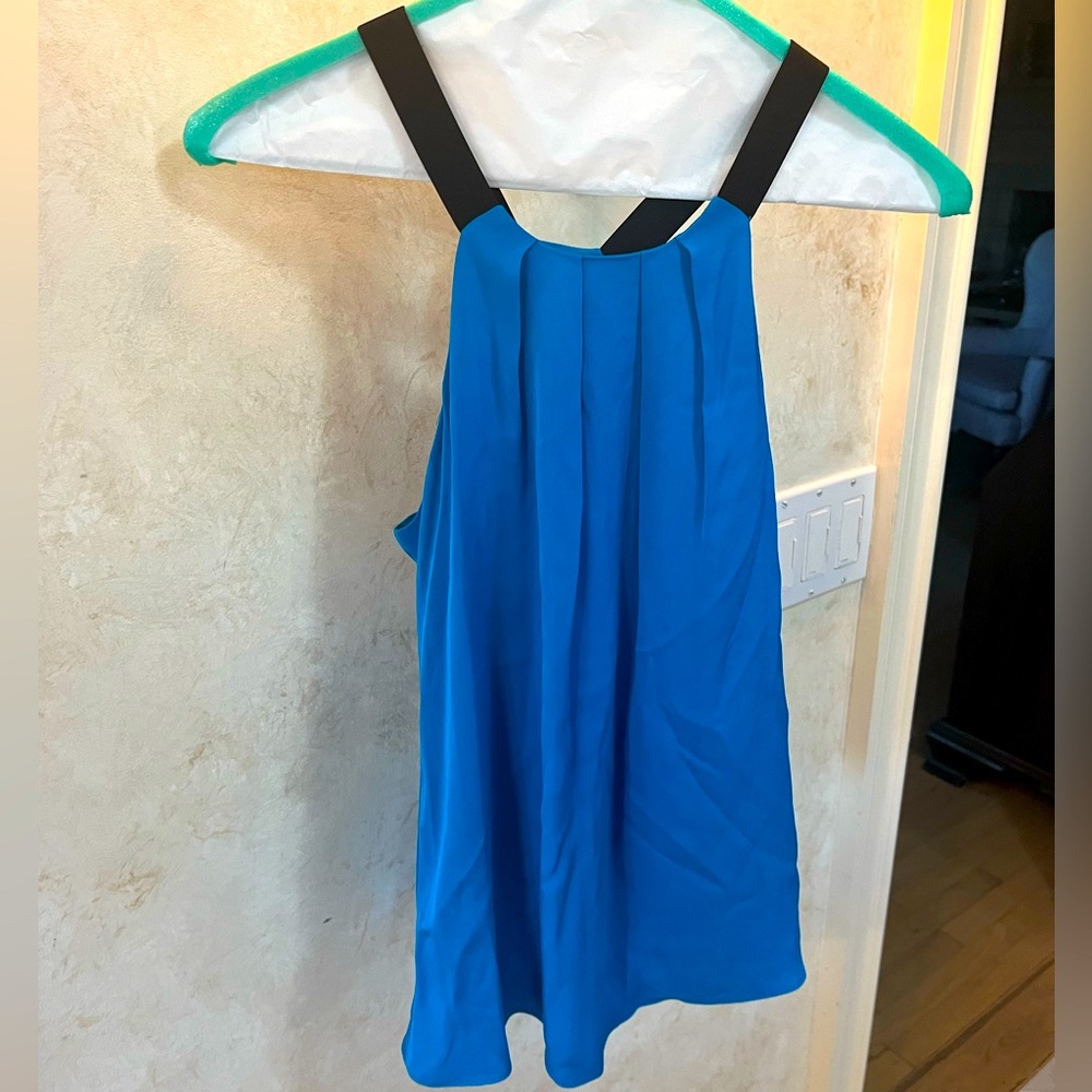 Milly - blue/turquoise tank with black straps